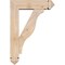 Ekena Millwork Funston Arts and Crafts Smooth Bracket w/ Offset Brace, Douglas Fir, 5 1/2"W x 18"D x 26"H BKT0604X18X26FST03SDF - alternate 2